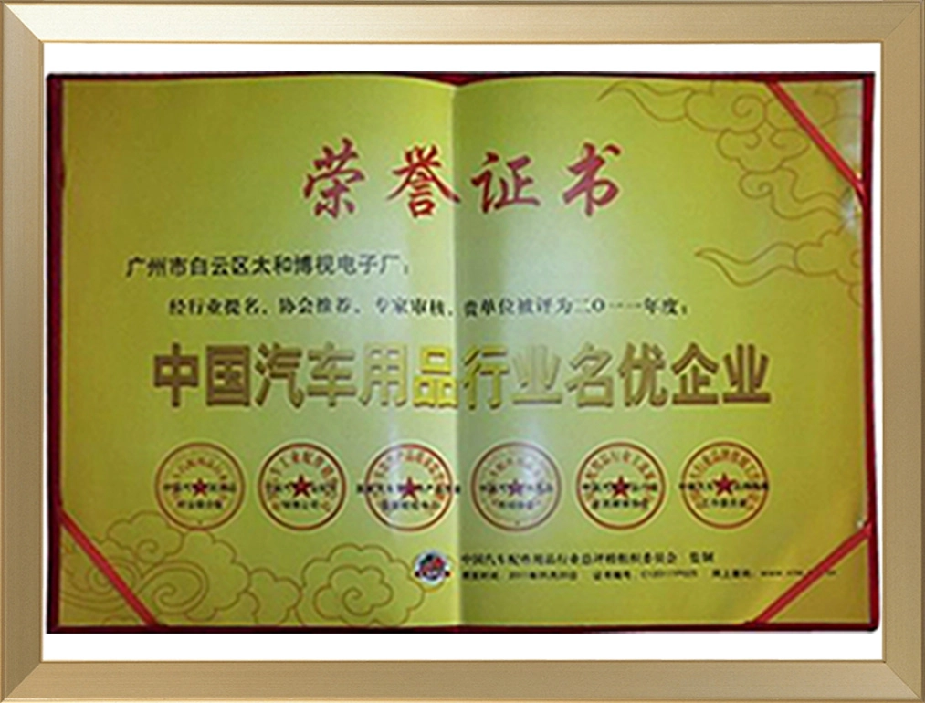 Famous and Excellent Enterprises in China's Automotive Products Industry