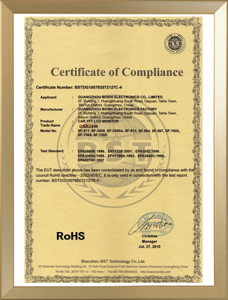 Certificate of Compliance