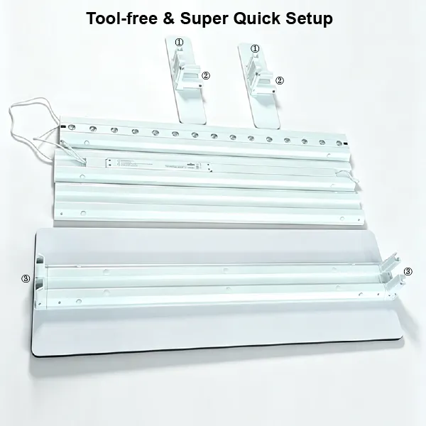 Tool‑free SEG Pro Quick Exhibition Table(PVC Frame)
