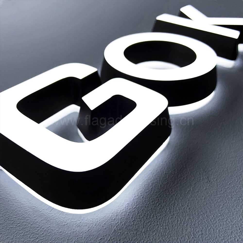 Мини -акриловый фронт&Назад освещенные 3D буквы