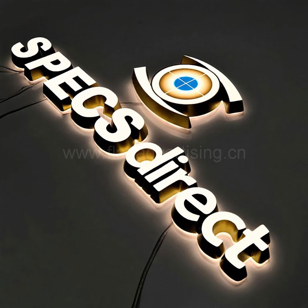 Мини -акриловый фронт&Назад освещенные 3D буквы