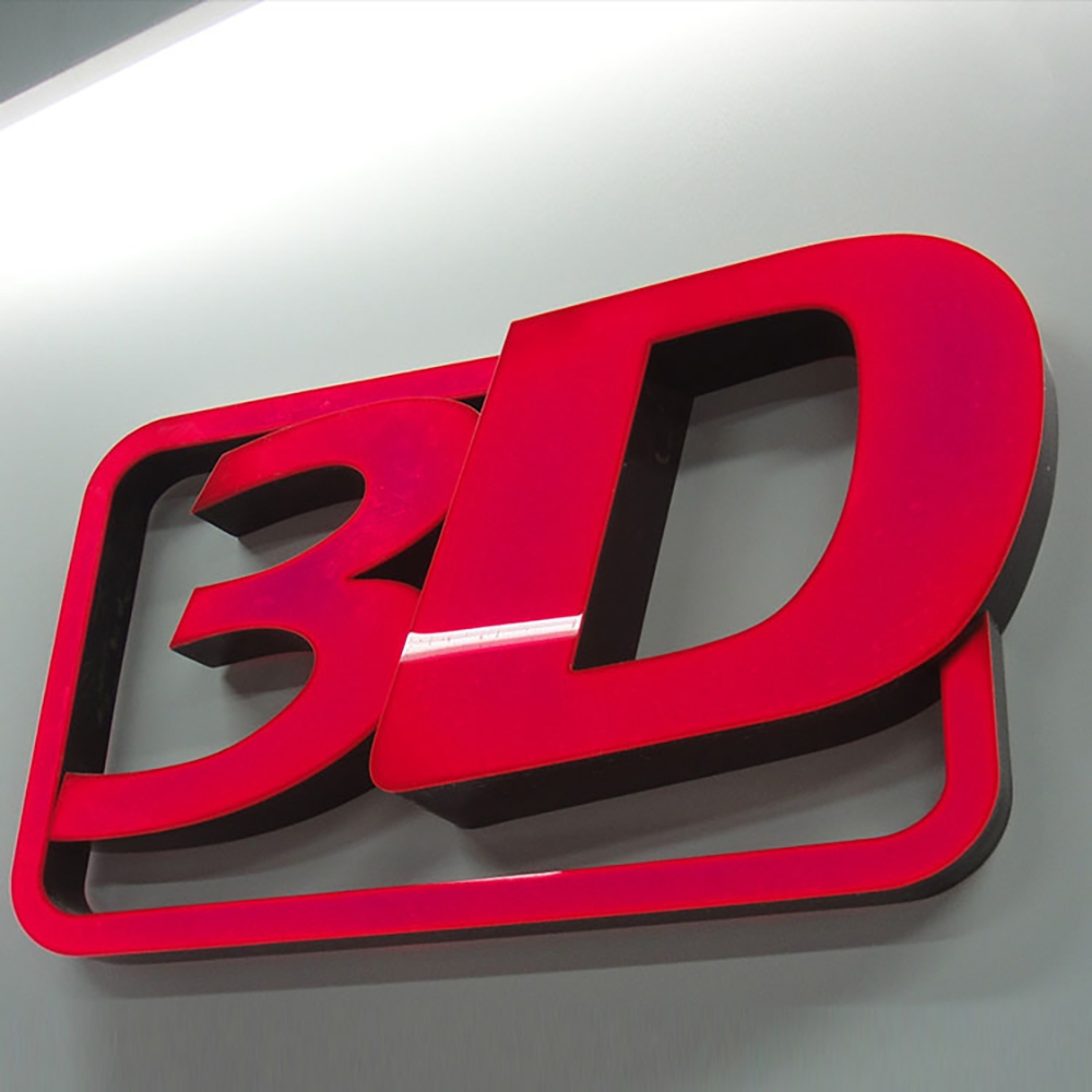 Cartas LED sin borde iluminadas de la cara