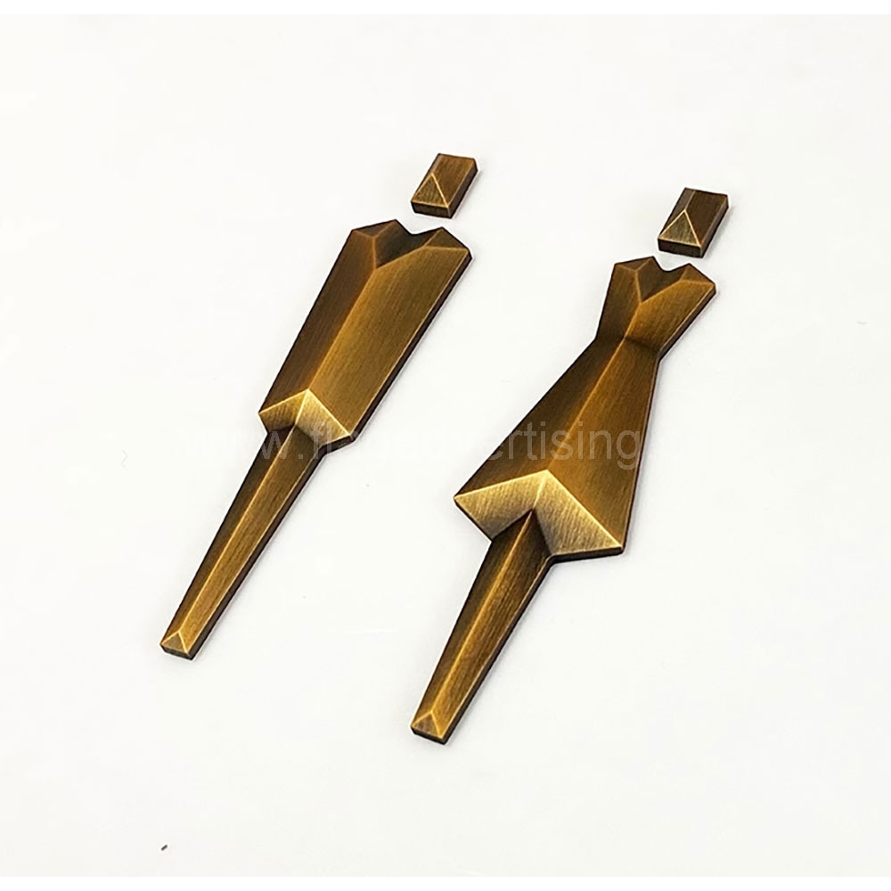 Roestvrij staal niet-verlichte lasersnijte letters