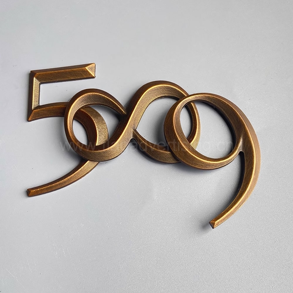 Roestvrij staal niet-verlichte lasersnijte letters