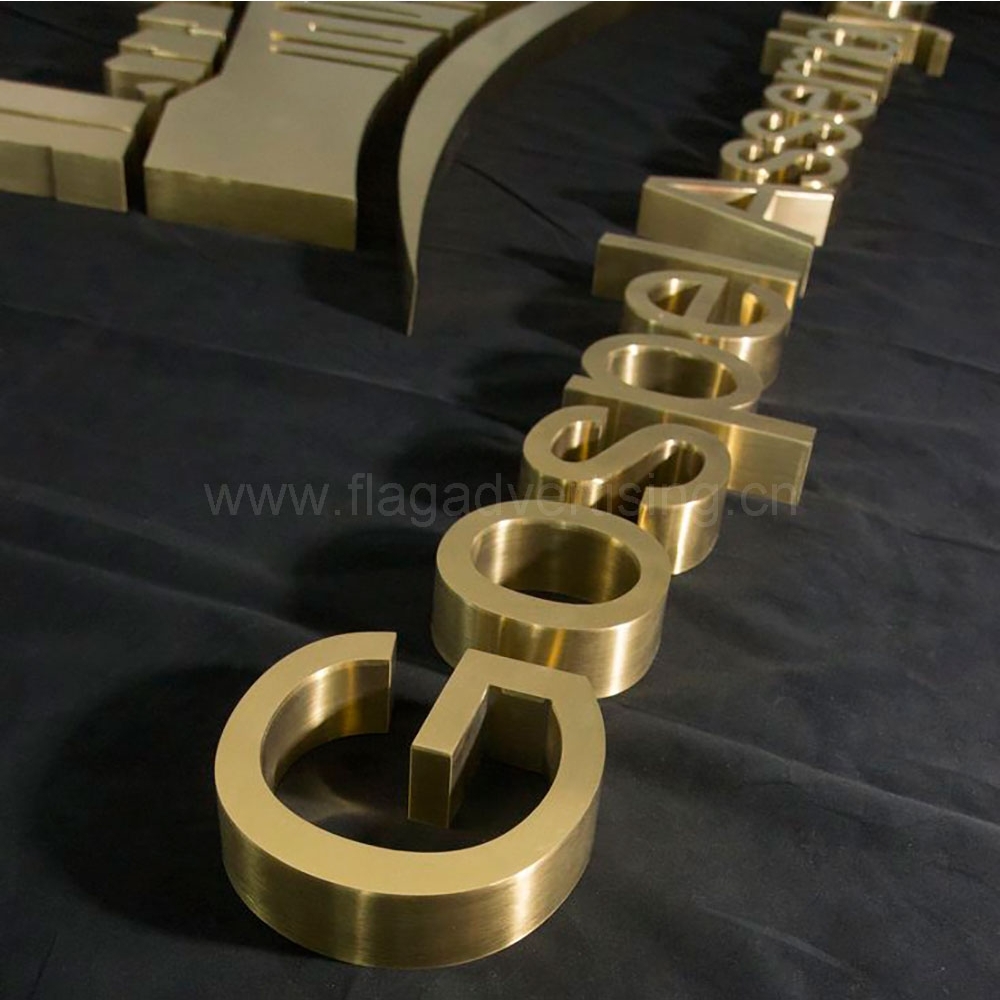 Roestvrij staal niet-verlichte lasersnijte letters