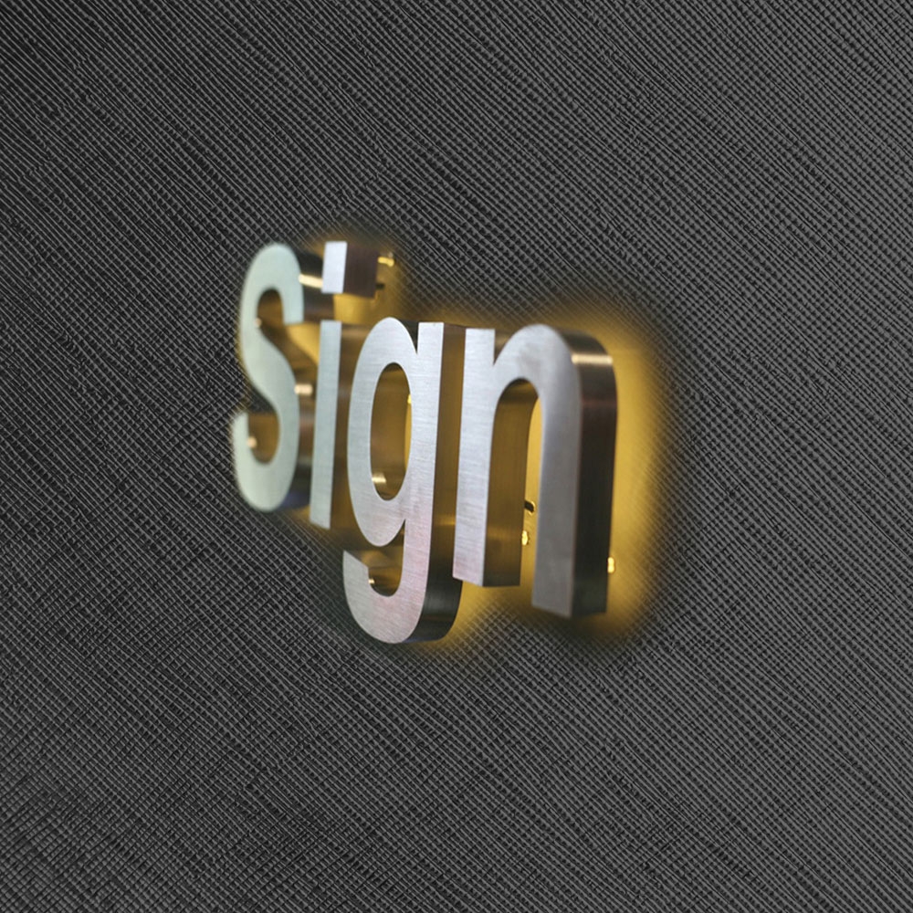 Acciaio inossidabile con illuminazione posteriore a led