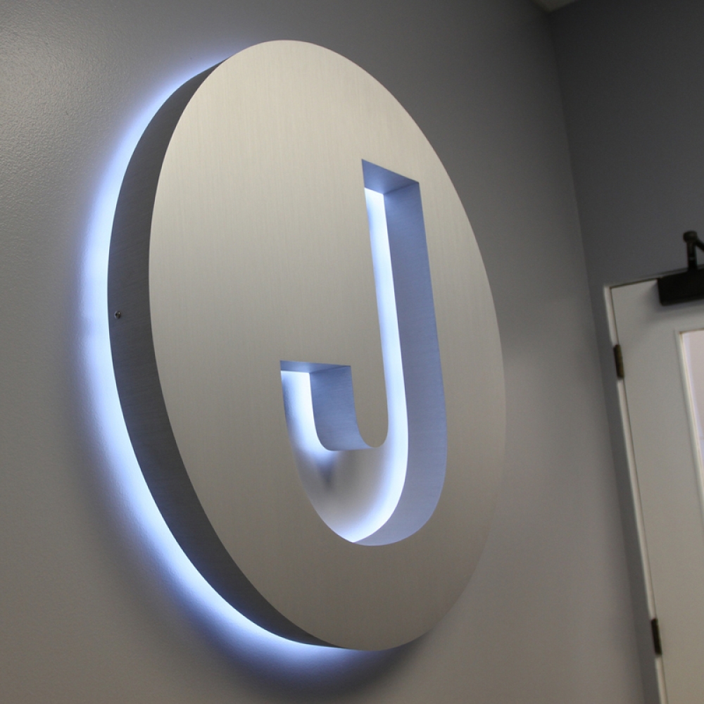 Acciaio inossidabile con illuminazione posteriore a led