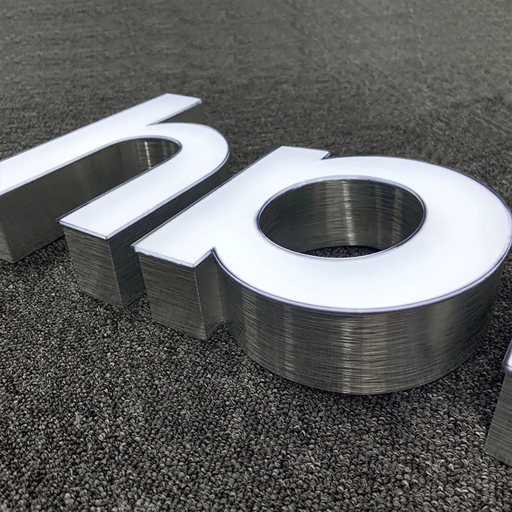 Cartas LED sin borde iluminadas de la cara