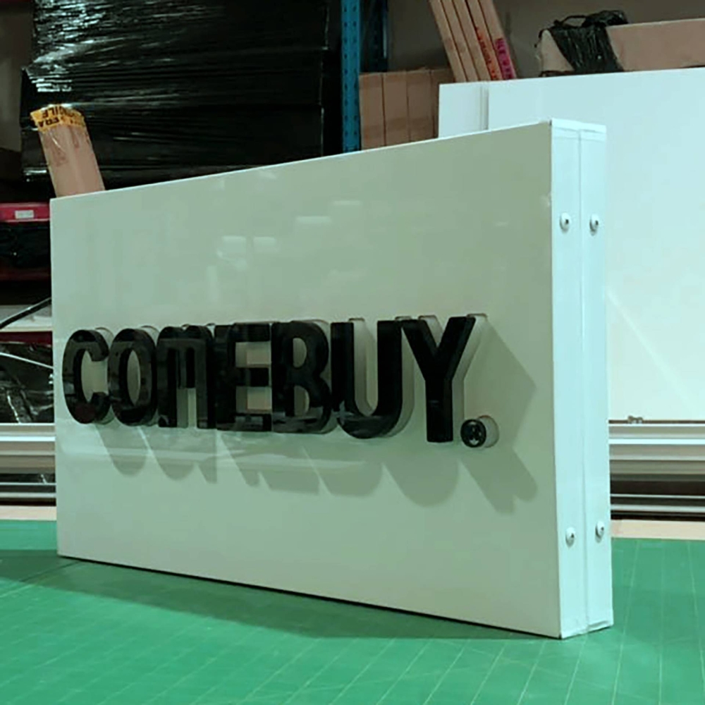 Знак лезвия с 3D -буквой поверхностью