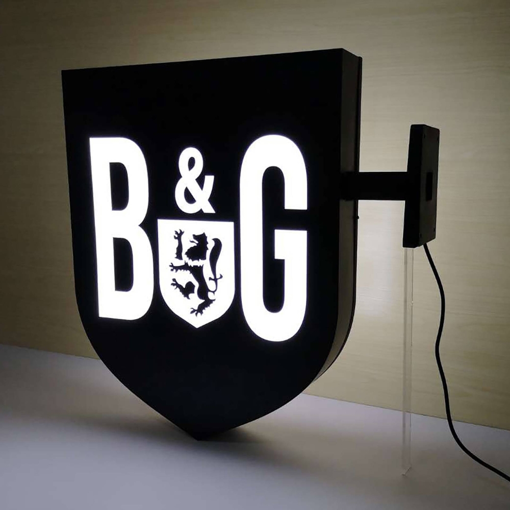 Знак лезвия с 3D -буквой поверхностью