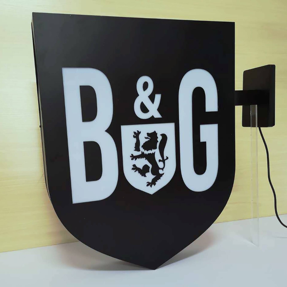 Знак лезвия с 3D -буквой поверхностью