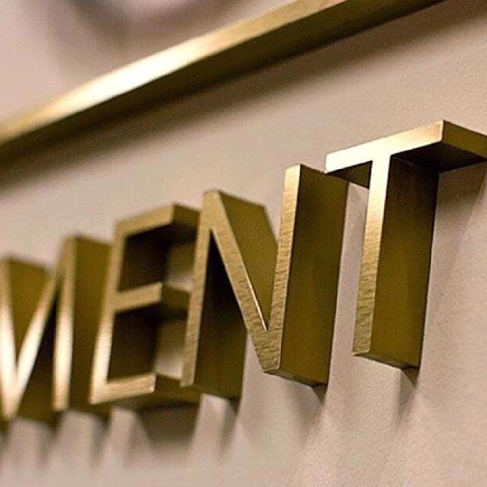 Edelstahlkanalbuchstaben