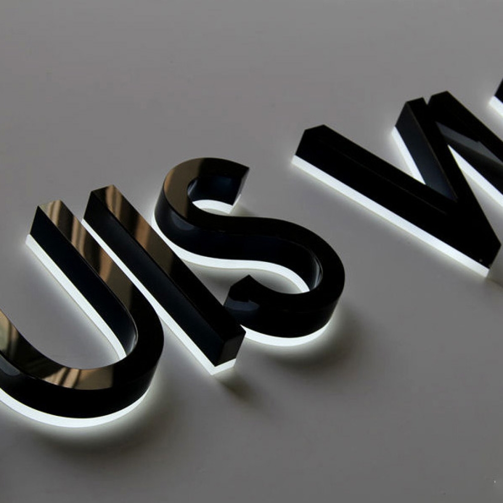 Metal Fabricated Letters with Acrylic Base