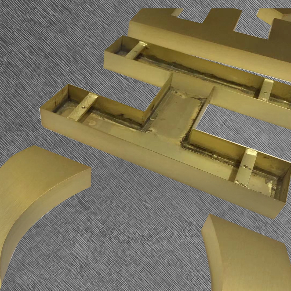 Edelstahlkanalbuchstaben