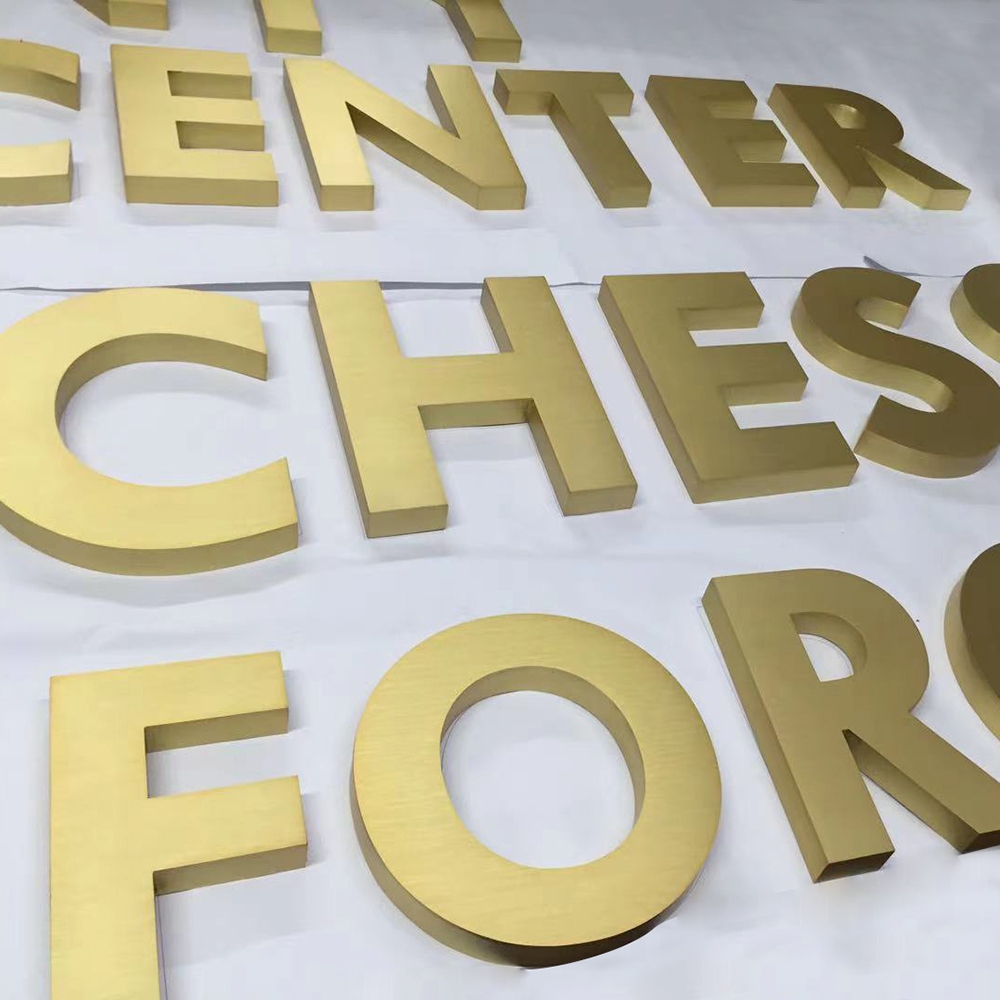 Edelstahlkanalbuchstaben