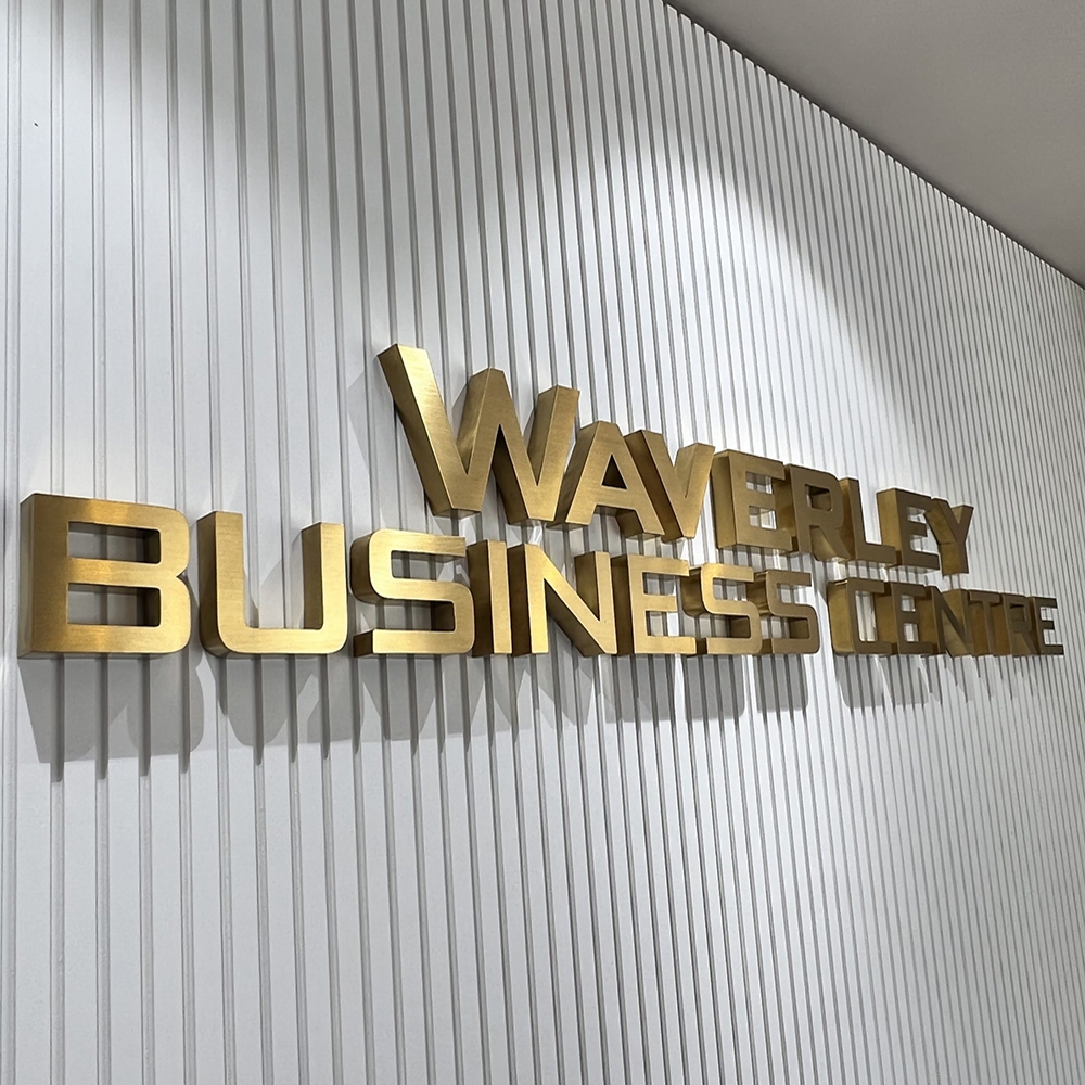 Edelstahlkanalbuchstaben