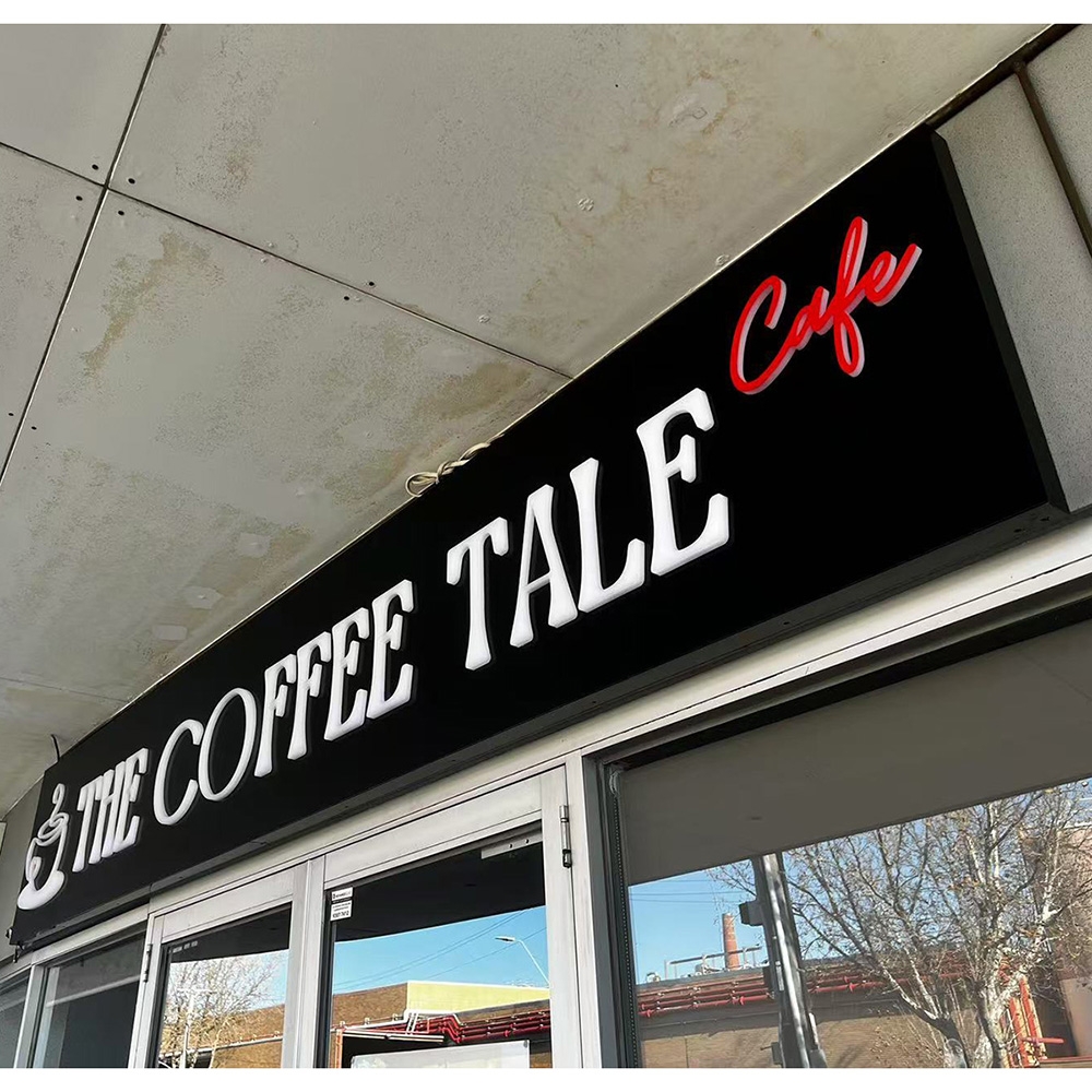 Duw door stijl LED -lichtbox