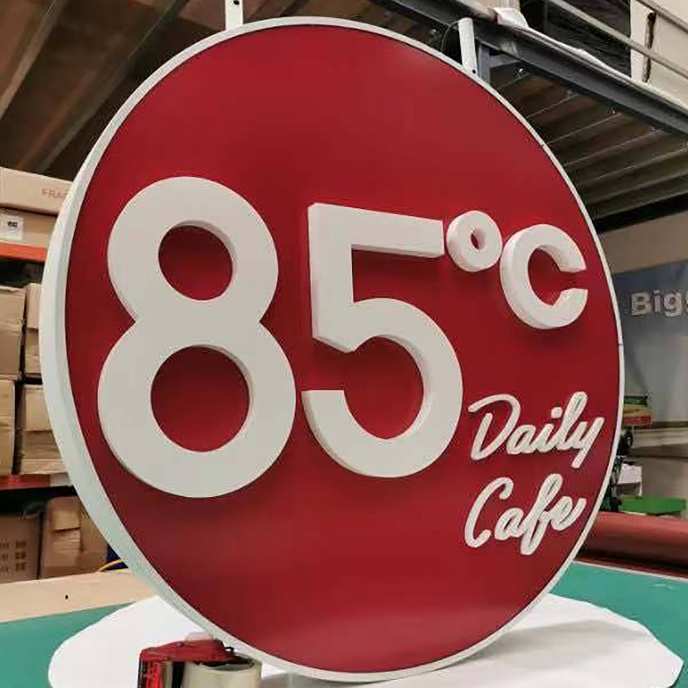 Знак лезвия с 3D -буквой поверхностью