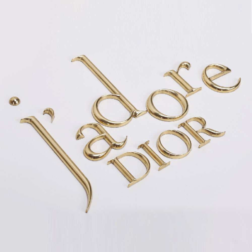 Cylinder 3D Metal Letters