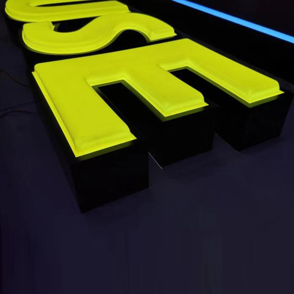 Segno formato sotto vuoto a LED