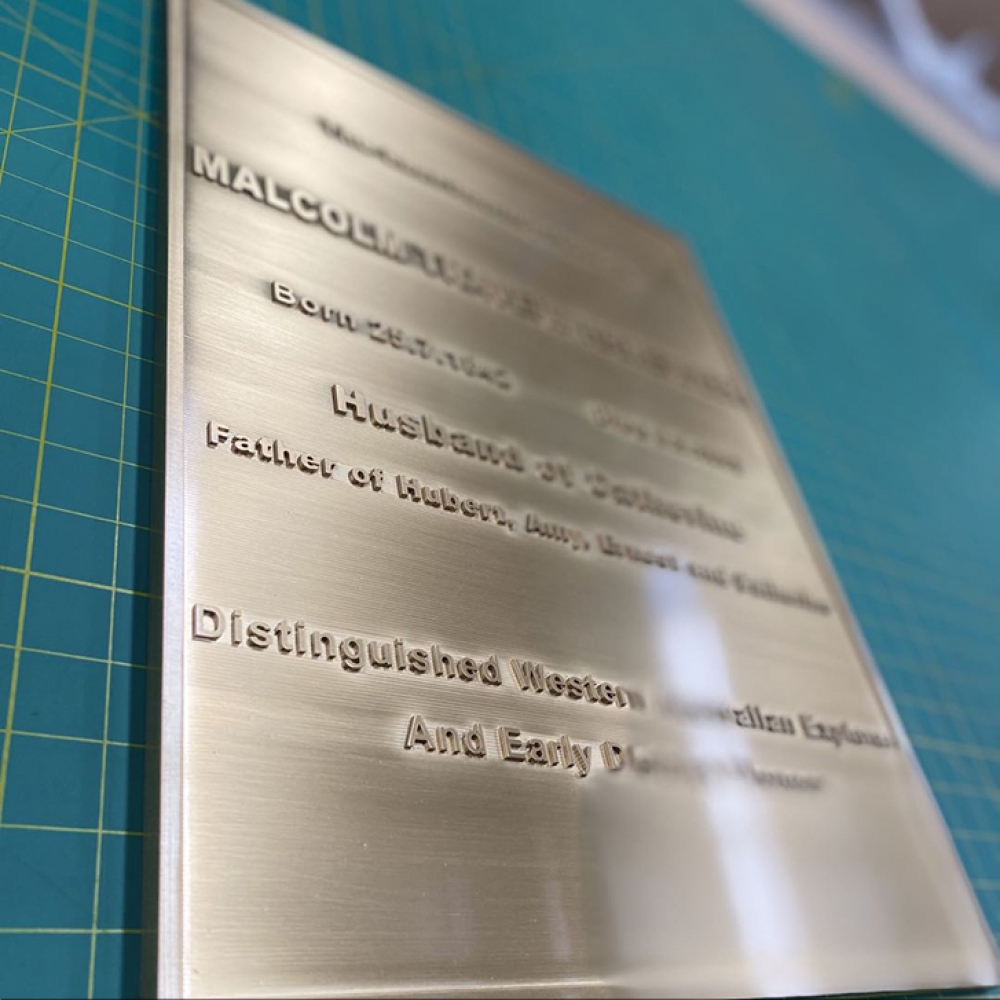 Geprägte antike Messingmetall-Signalzeichen Plaques