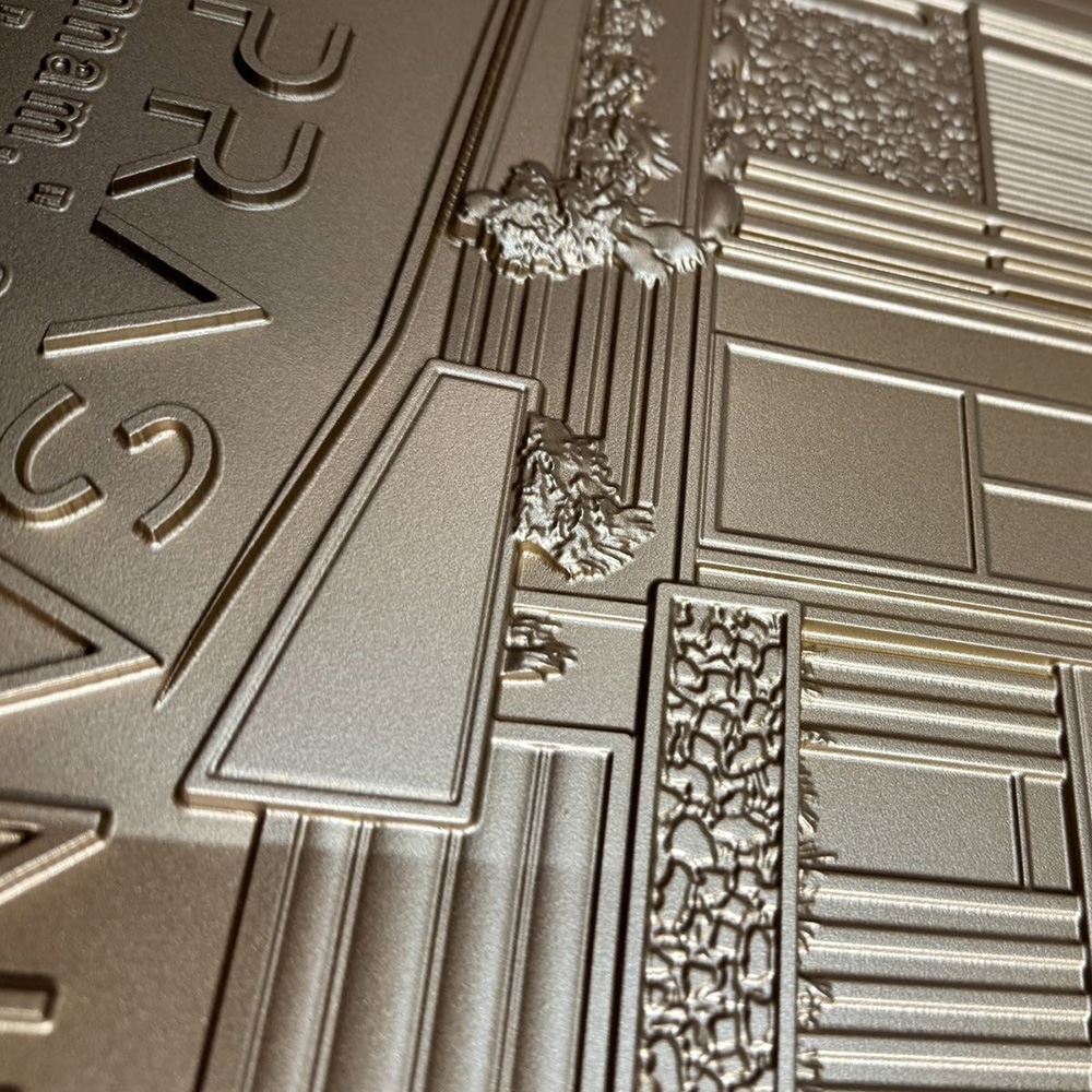 Geprägte antike Messingmetall-Signalzeichen Plaques