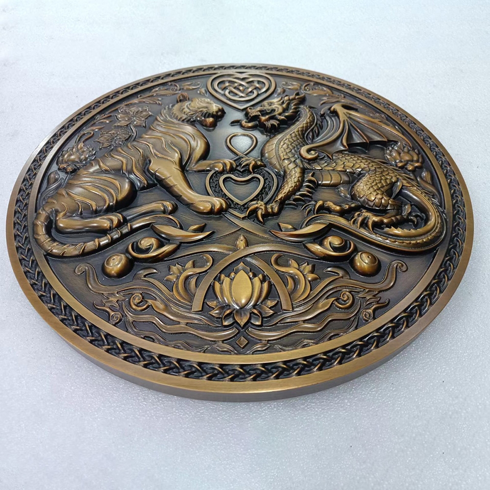 Geprägte antike Messingmetall-Signalzeichen Plaques