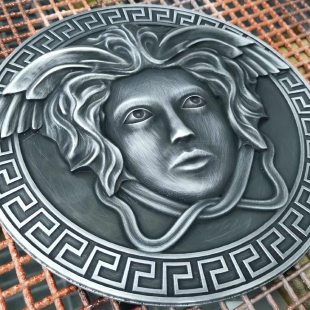 Geprägte antike Messingmetall-Signalzeichen Plaques