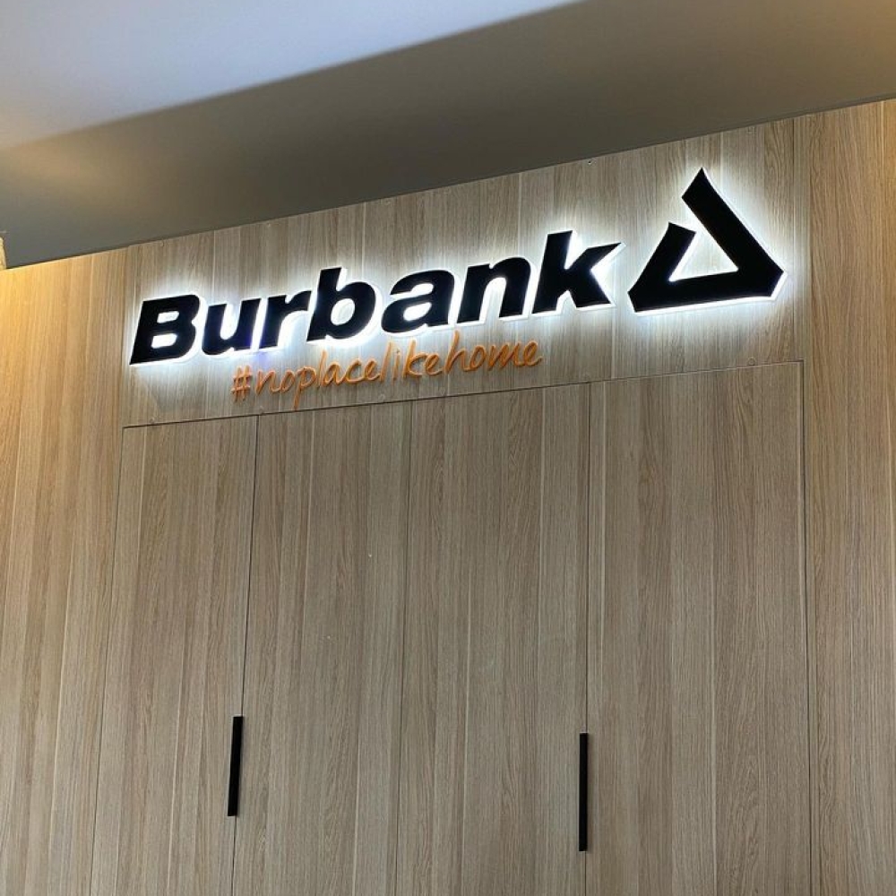 Burbank Acrilic Segno retroilluminato