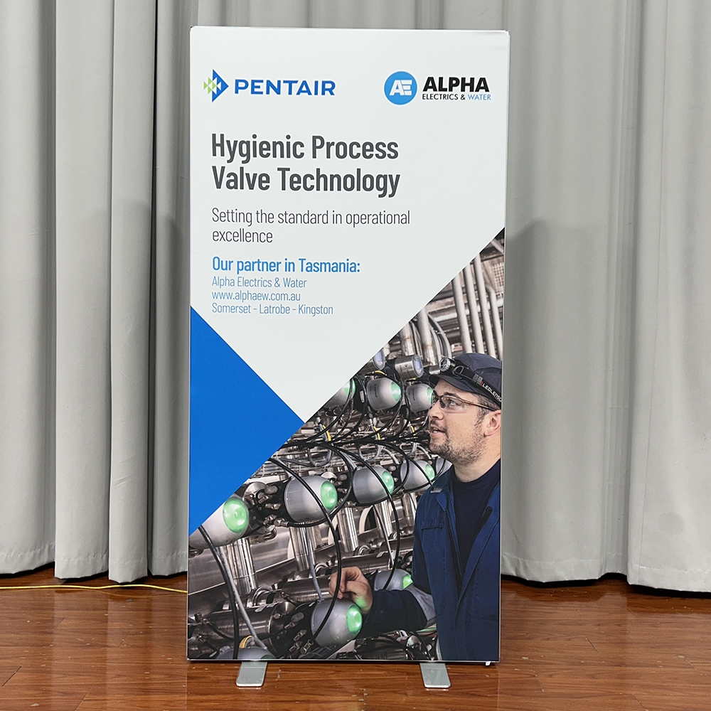 Vrijstaand dubbelzijdige LED SEG-lichtbox (aluminium frame)