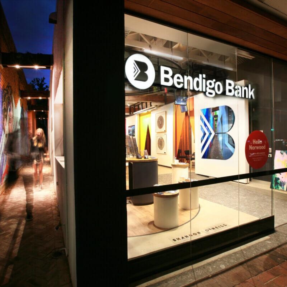 Bendigo Bank Illuminated Signage