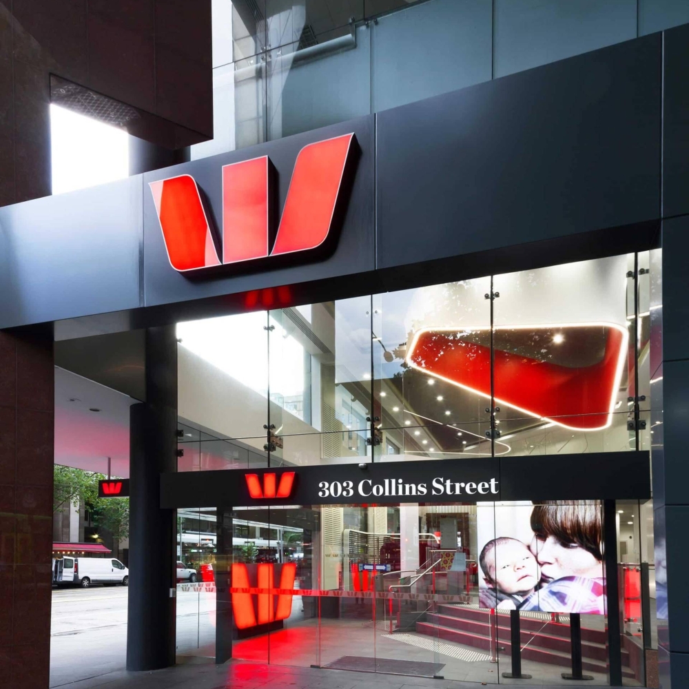 Westpac Bank Illuminated Signage
