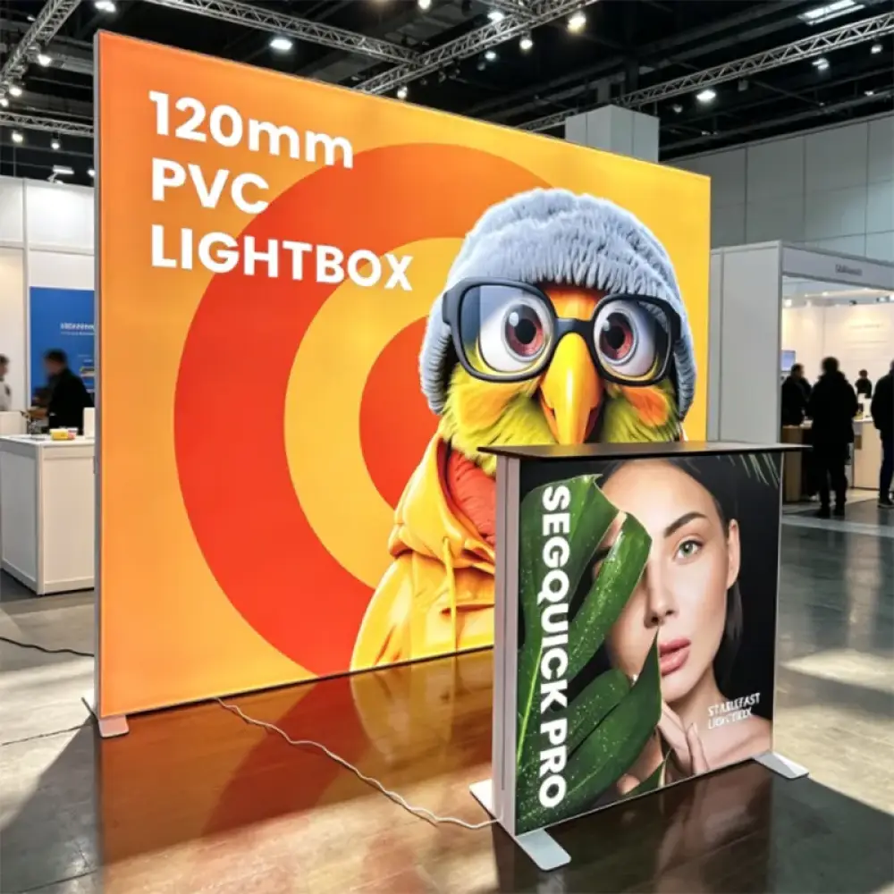 Tool‑free SEG Pro Quick Exhibition Table(PVC Frame)