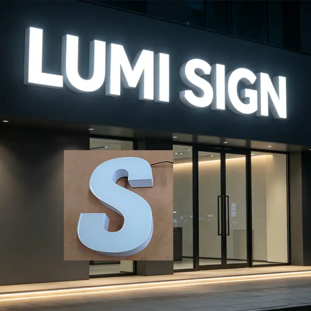 LED Rimless Resin Letters