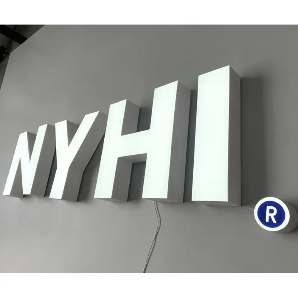 LED Rimless Resin Letters