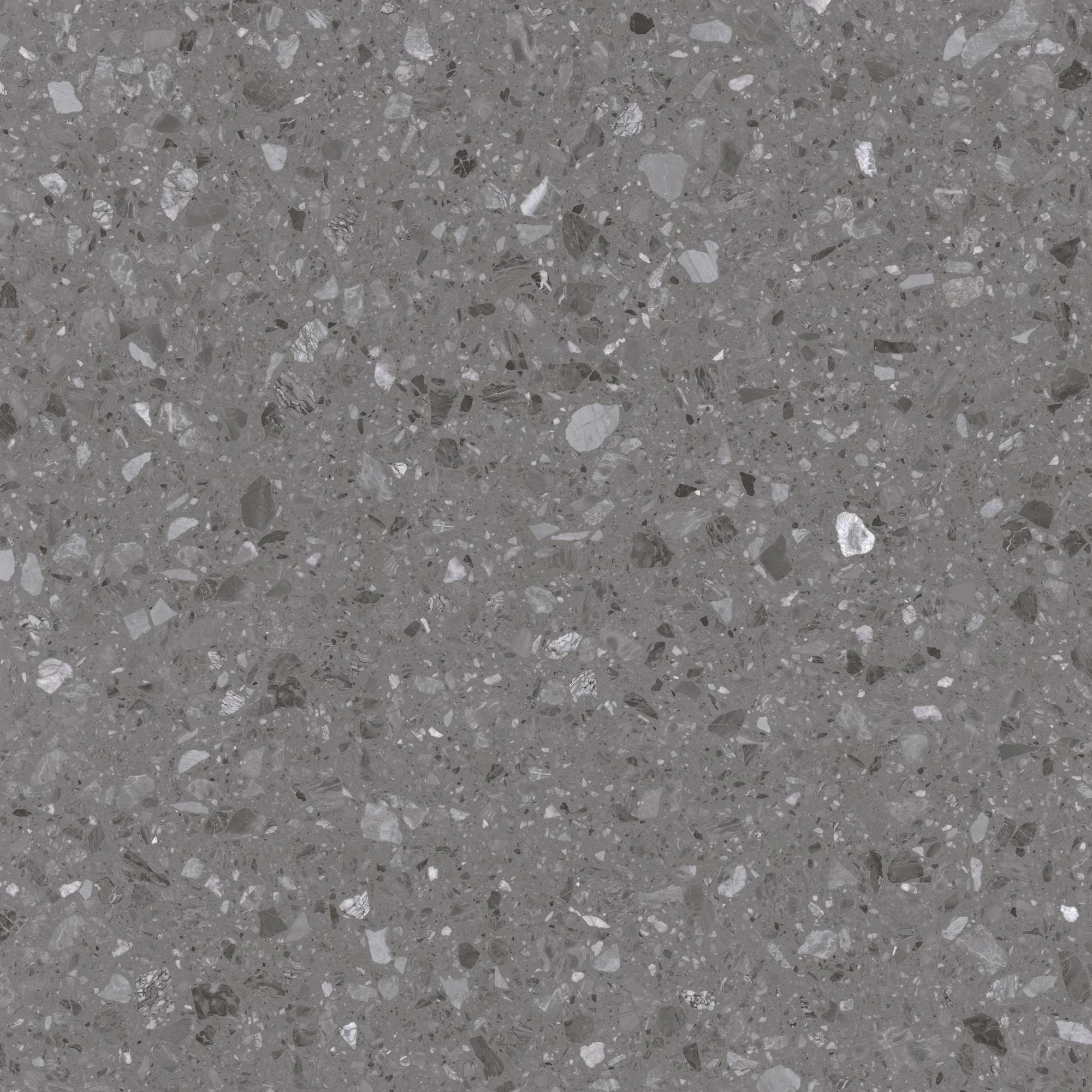 Medium Grey Terrazzo Matte Rustic Tile Anti-Slip for Indoor & Courtyard Commercial Flooring