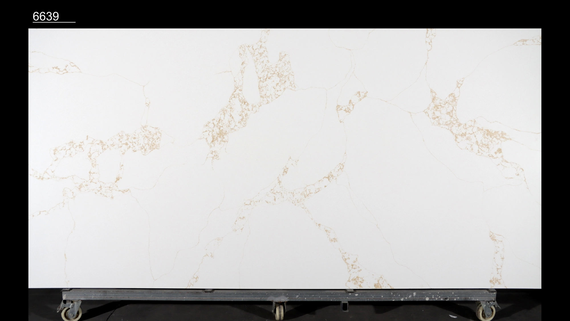 Calacatta Quartz Slab GSQ 6639 for Kitchen Countertops & Vanity Tops