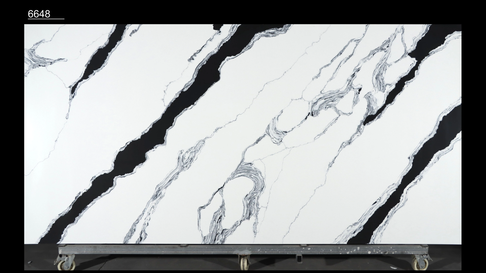 Calacatta Quartz Slab GSQ 6648 for Kitchen Countertops & Vanity Tops