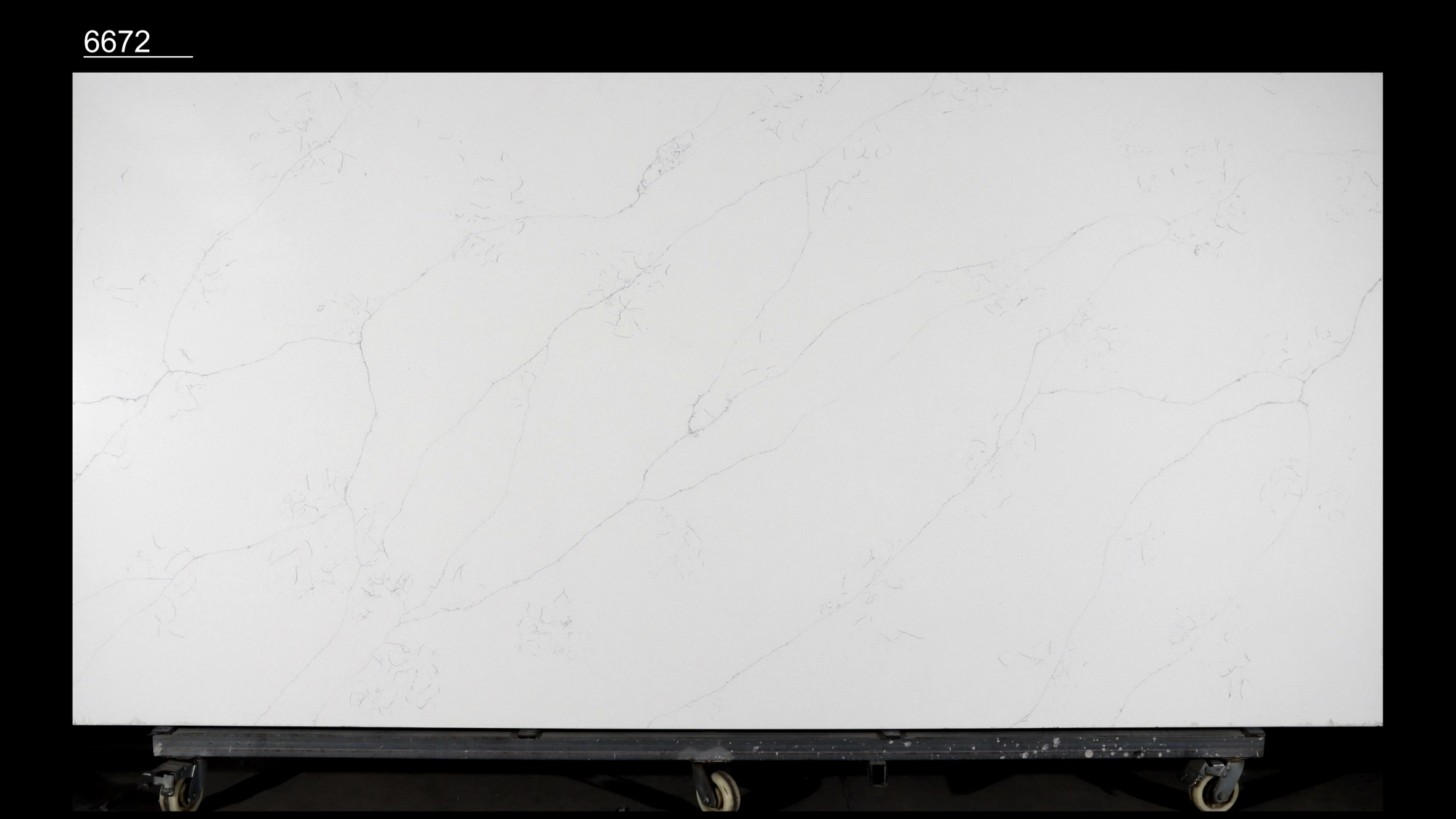 Calacatta Quartz Slab GSQ 6672 for Kitchen Countertops & Vanity Tops