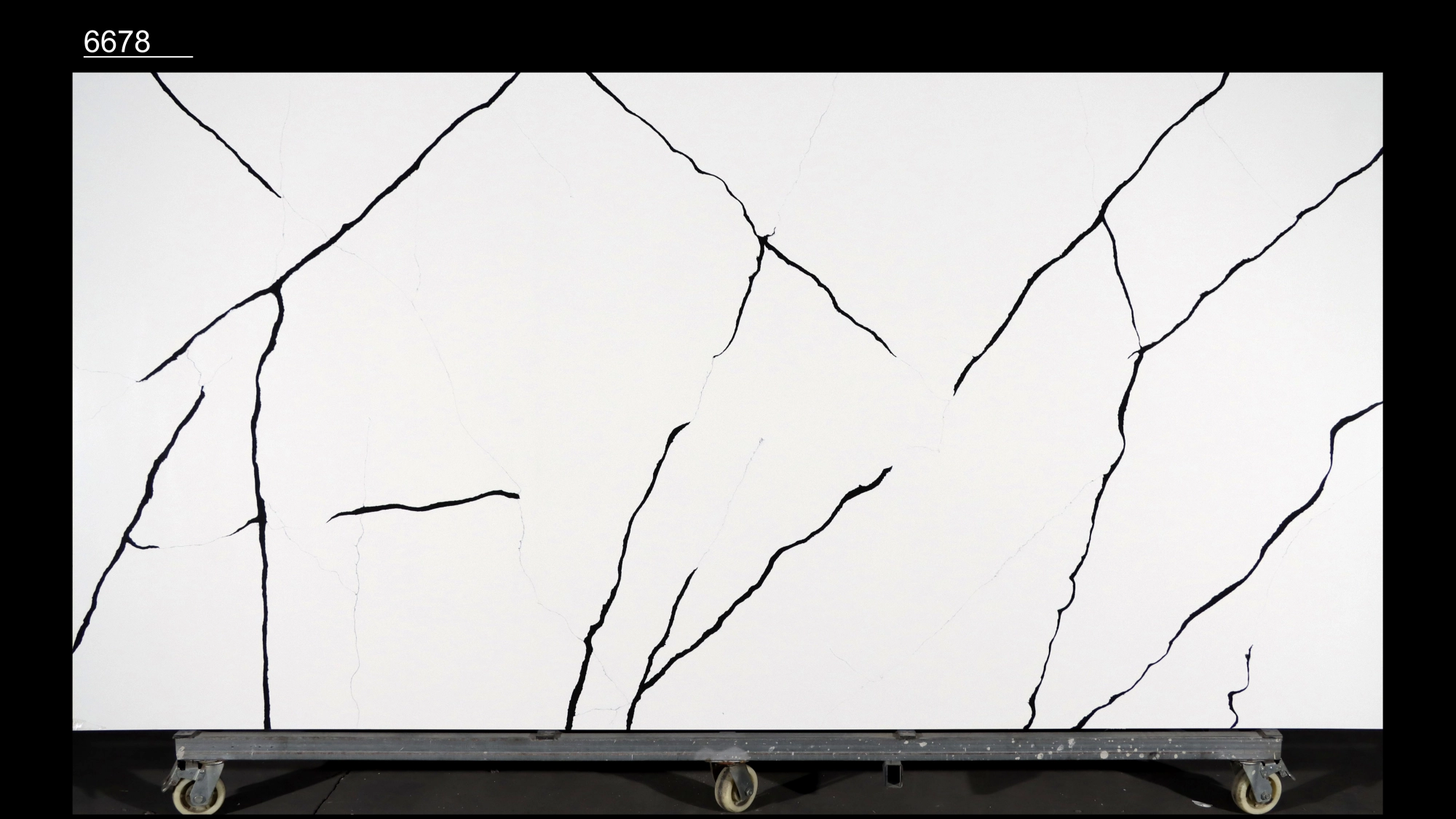 Calacatta Quartz Slab GSQ 6678 for Kitchen Countertops & Vanity Tops