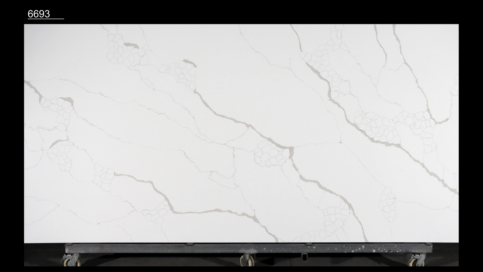 Calacatta Quartz Slab GSQ 6693 for Kitchen Countertops & Vanity Tops