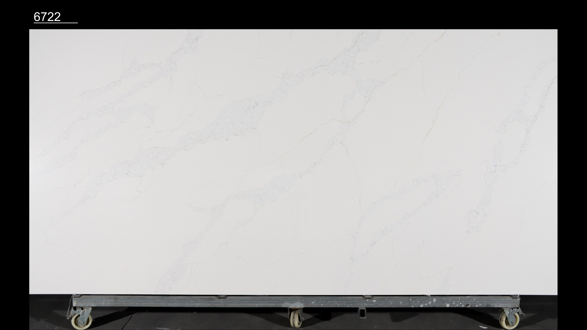 Calacatta Quartz Slab GSQ 6722 for Kitchen Countertops & Vanity Tops