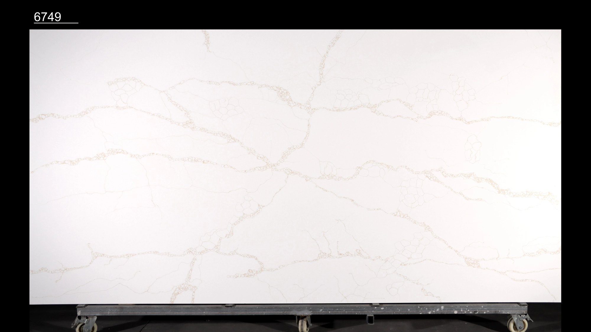 Calacatta Quartz Slab GSQ 6749 for Kitchen Countertops & Vanity Tops