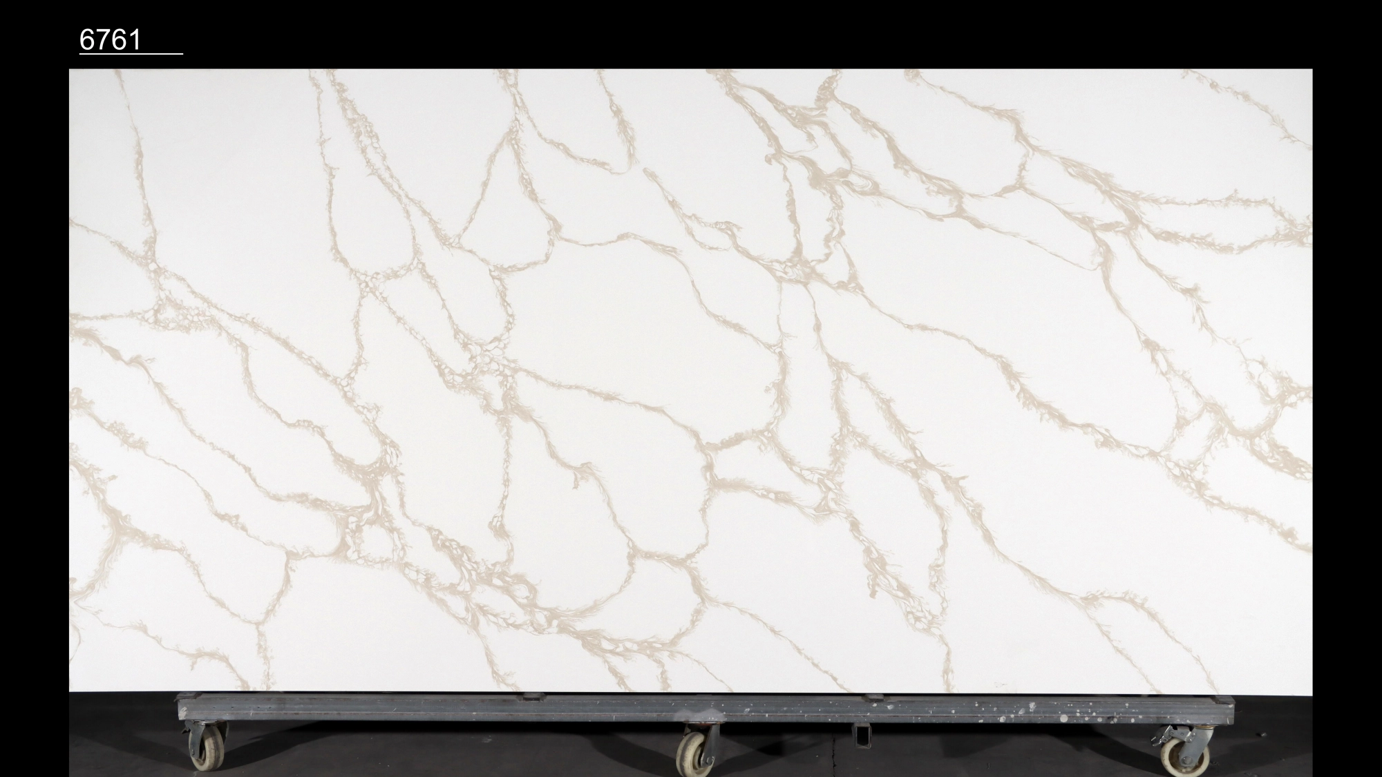 Calacatta Quartz Slab GSQ 6761 for Kitchen Countertops & Vanity Tops