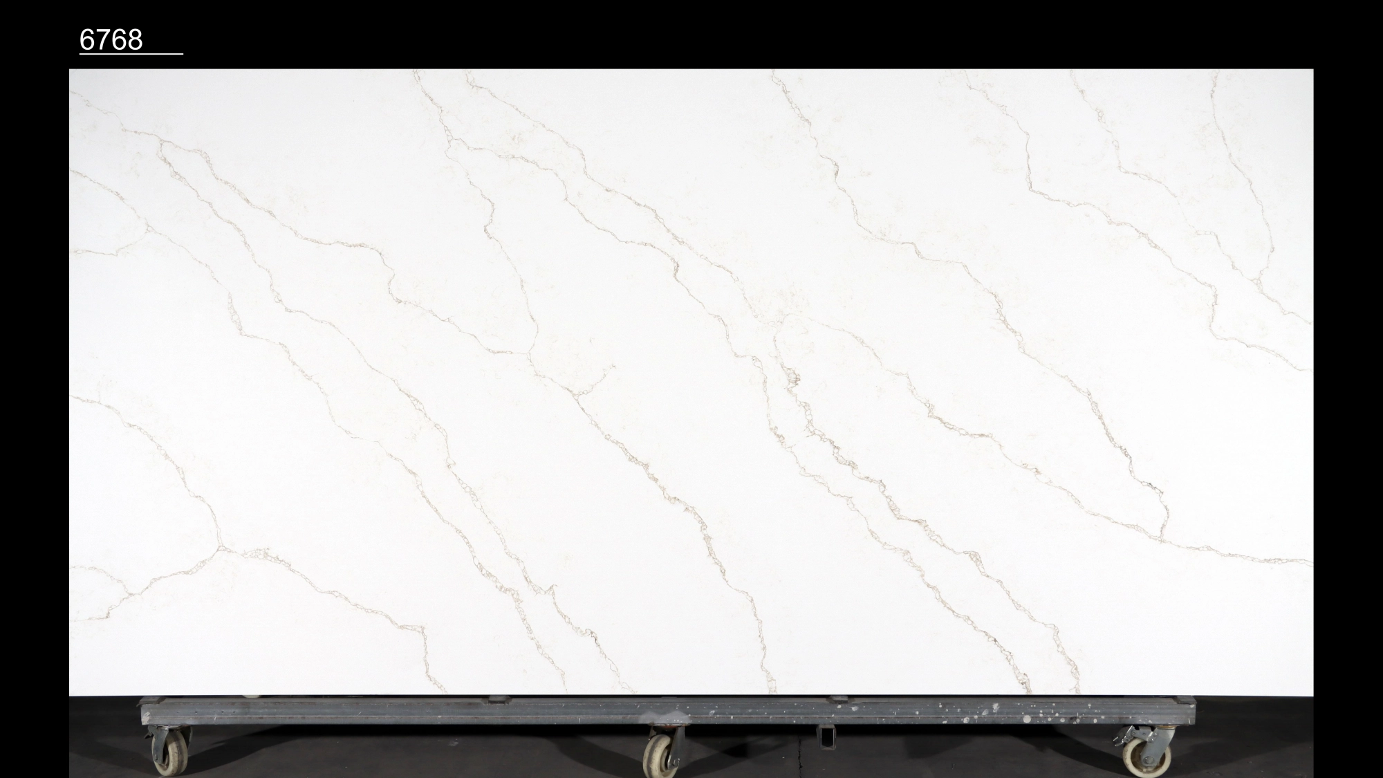Calacatta Quartz Slab GSQ 6768 for Kitchen Countertops & Vanity Tops