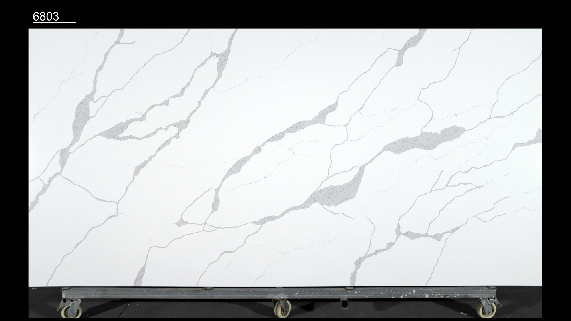 Calacatta Quartz Slab GSQ 6803 for Kitchen Countertops & Vanity Tops