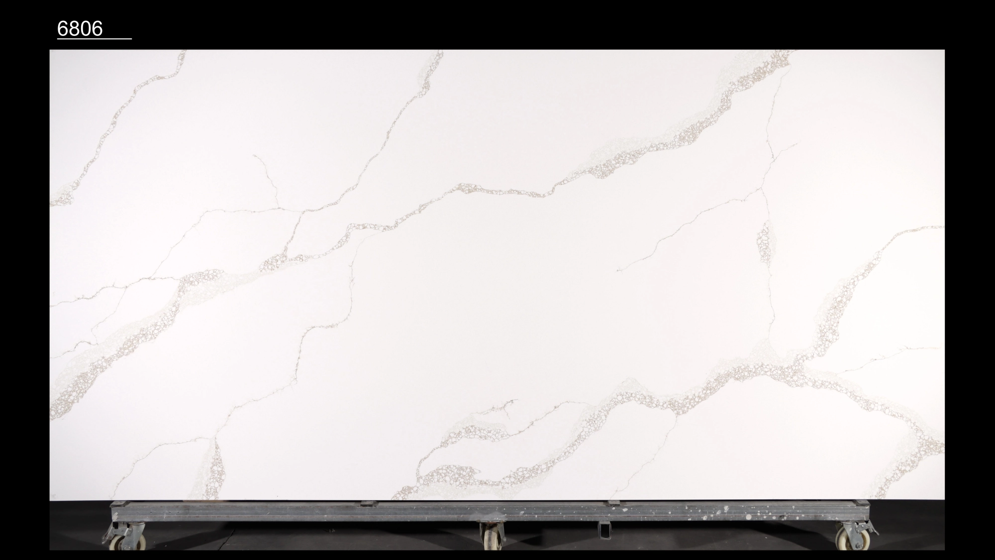Calacatta Quartz Slab GSQ 6806 for Kitchen Countertops & Vanity Tops