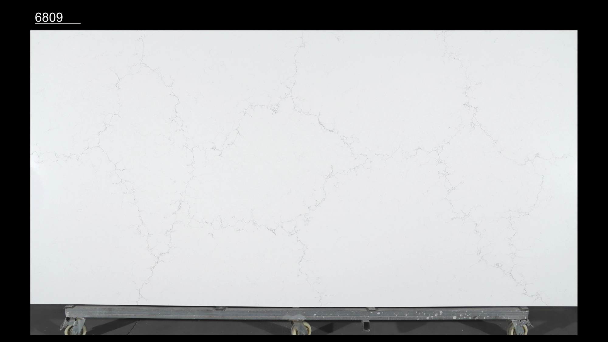 Calacatta Quartz Slab GSQ 6809 for Kitchen Countertops & Vanity Tops