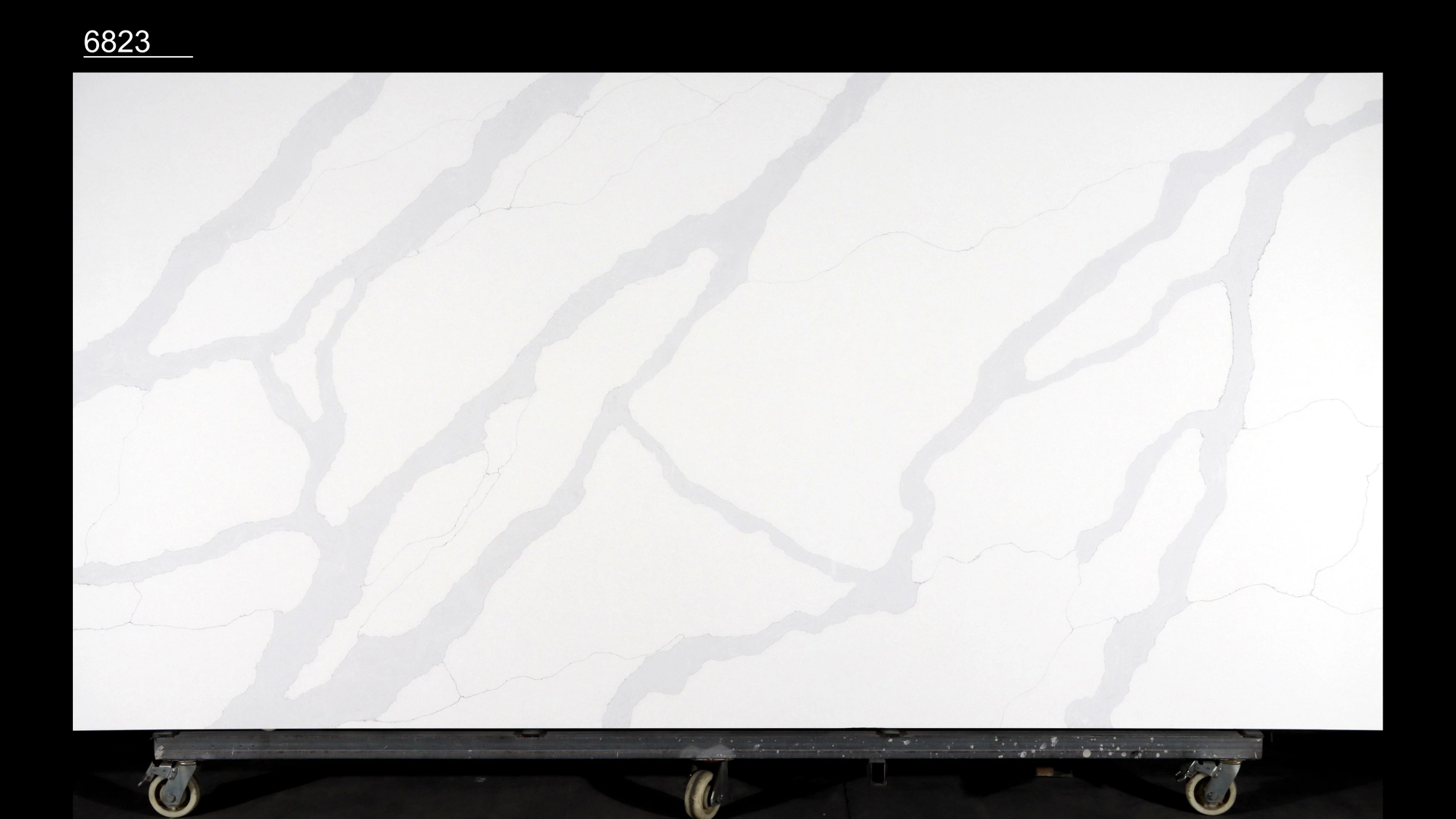 Calacatta Quartz Slab GSQ 6823 for Kitchen Countertops & Vanity Tops