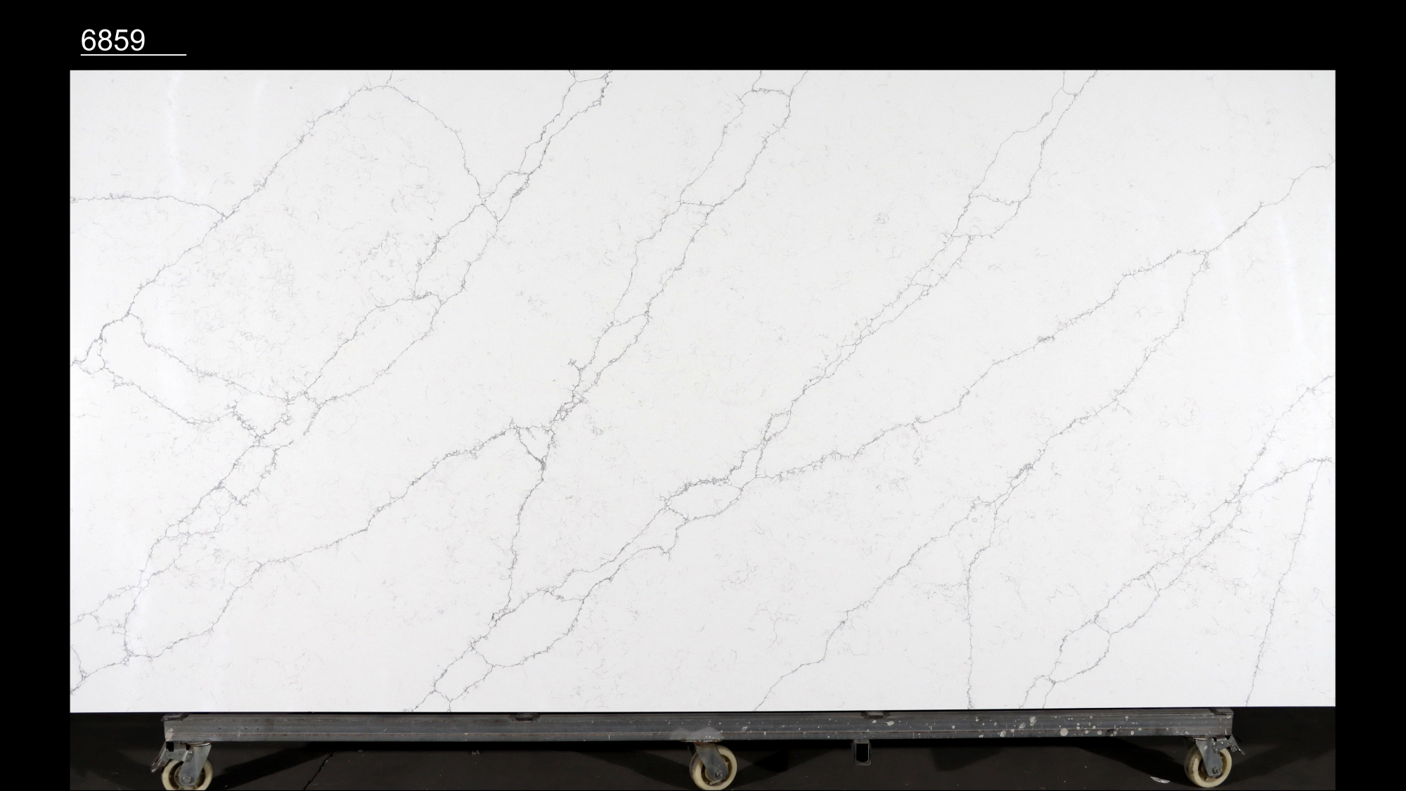 Calacatta Quartz Slab GSQ 6859 for Kitchen Countertops & Vanity Tops